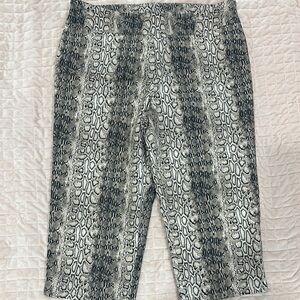 Counterparts Beige and Black Snake Print Pants